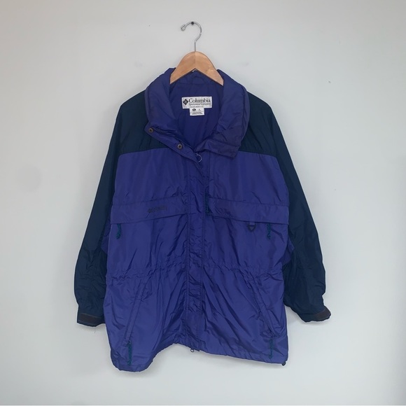Vintage Columbia Ski Jacket Women’s  Size XL Purple Navy Outdoor Adventure Light - Picture 2 of 11